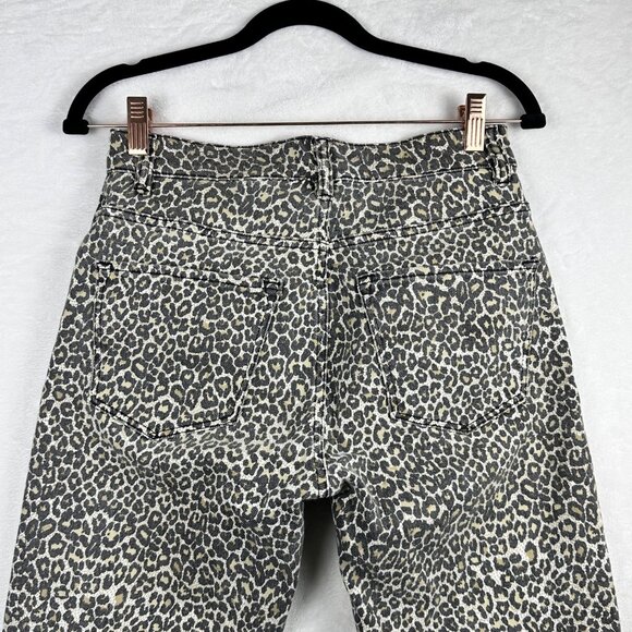 All Saints Womens Ava Straight Jeans Leopard Sz 27 - Picture 9 of 12